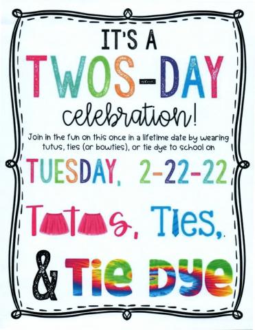 Twos day- wear tutus, ties, and tie dye
