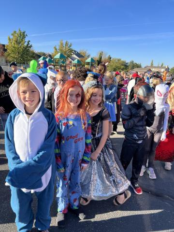 more kids in halloween costumes