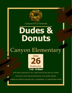 Dudes and Donuts this wedenday 10/26